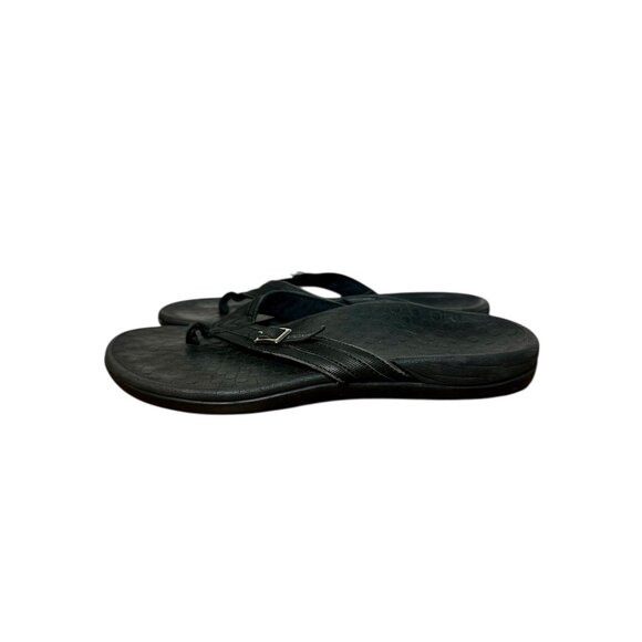 Vionic Bella II Black Orthotic Flip Flops Women’s Sandals Comfort Arch Support 8 - Picture 6 of 9